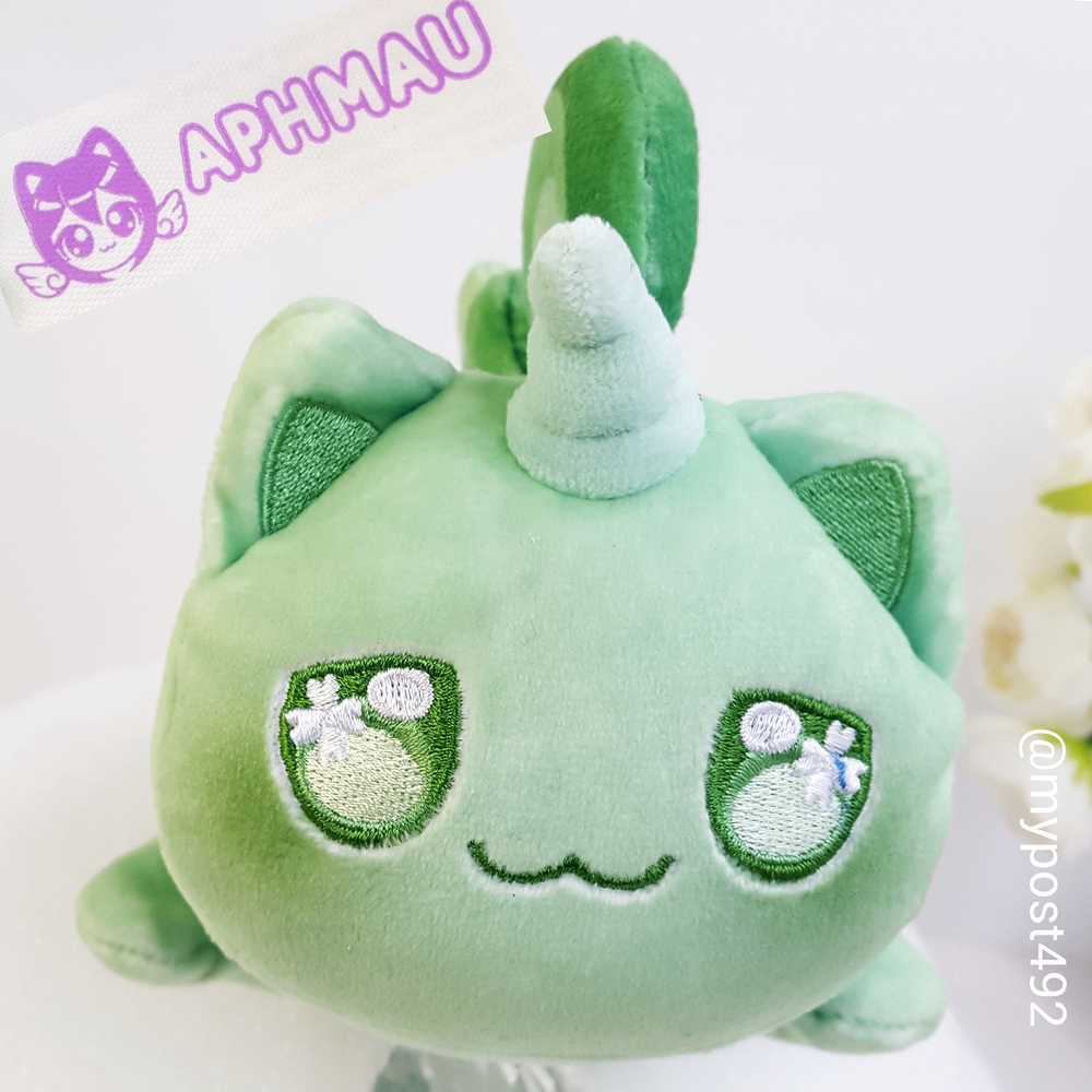 Aphmau MeeMeows 🍀Limited Edition Unicorns Green 6" Plush Cat